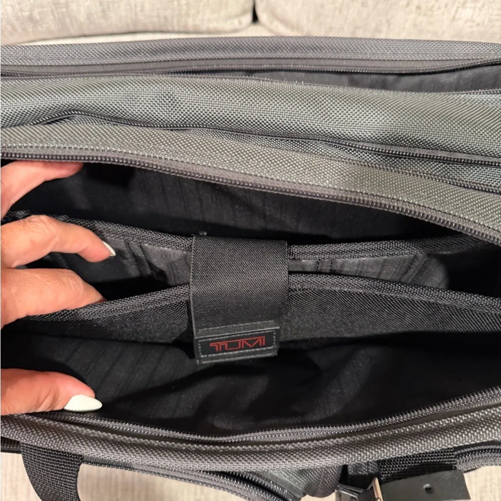 TUMI Charcoal Men's Briefcase/laptop organizer business bag